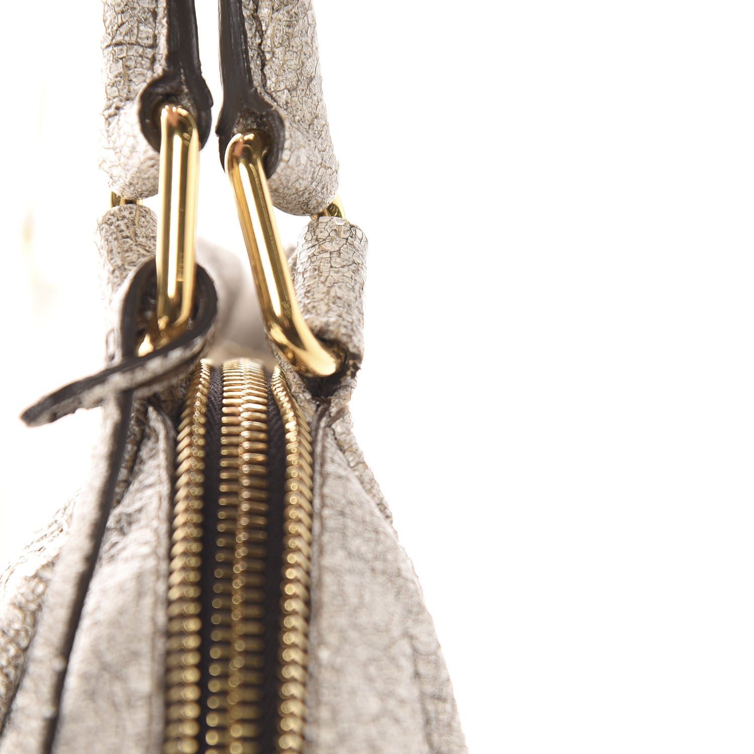 Prada Craquele Shoulder Bag Talco 9 of 12