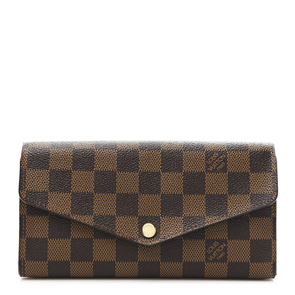 Louis Vuitton Damier Ebene Sarah Wallet NM 1 of 7