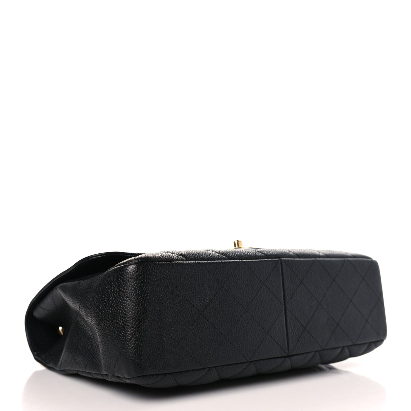 Caviar Quilted Jumbo Single Flap Black