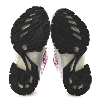 Valentino Garavani Mesh Calfskin Rockstud Womens Platform Sneakers 36.5 Fuxia Multicolor 6 of 10