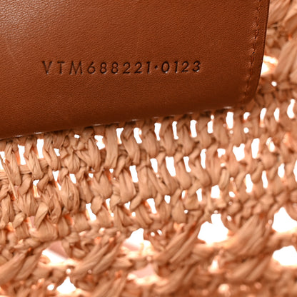 Saint Laurent Raffia Calfskin Medium Panier Tote Naturel 7 of 10