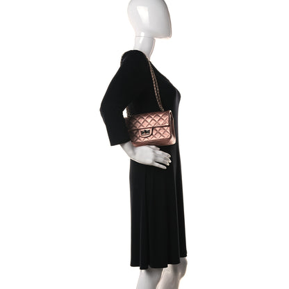 Chanel Metallic Grained Calfskin Quilted 2.55 Reissue Mini Flap Copper Pink 2 of 11
