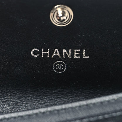 Chanel Caviar Quilted Boy Flap Card Holder Black 6 of 12