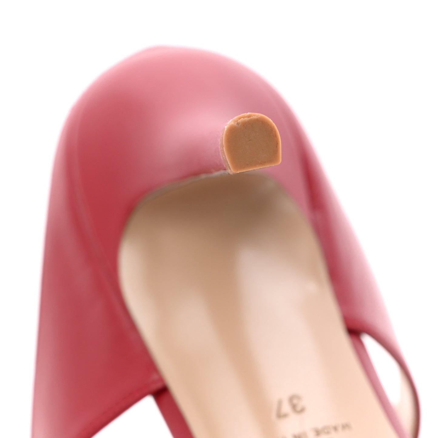 Calfskin Rockstud Ankle Strap 100mm Pumps 37 Red