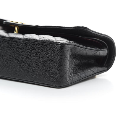 Chanel Caviar Quilted Medium Double Flap Black 11 of 12