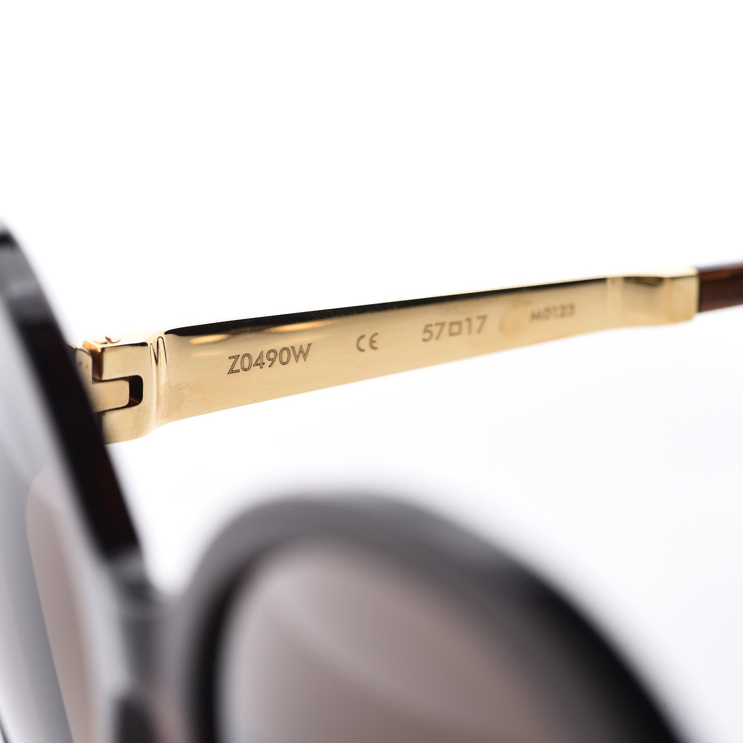 Louis Vuitton Petit Soupcon Rond Sunglasses Z0490W Brown Glitter 6 of 9