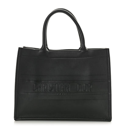 Christian Dior Calfskin Embossed Medium Book Tote Black 1 of 10