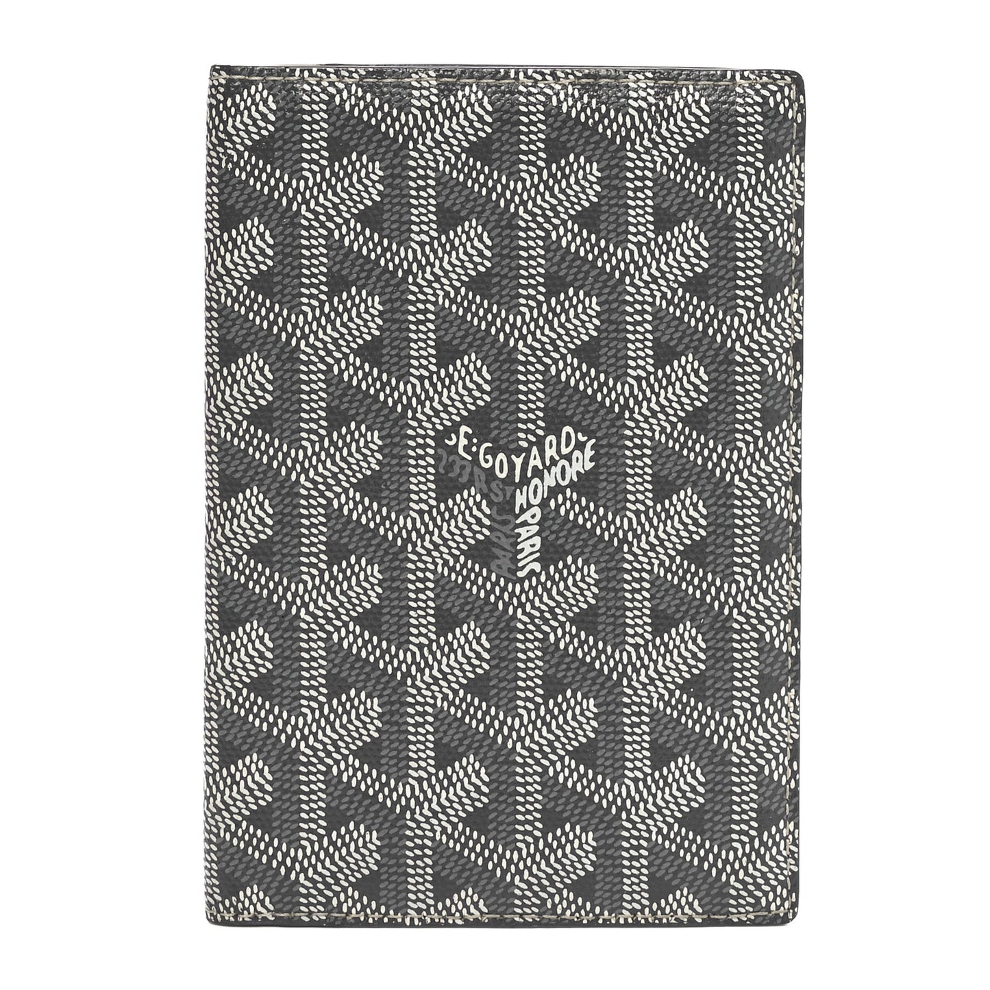 Goyardine Passport Wallet Grey