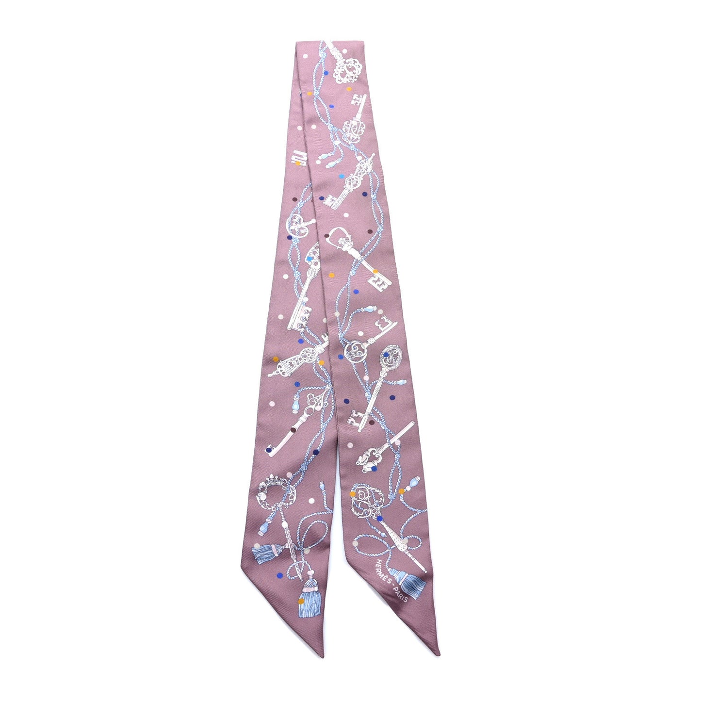 Silk Les Cles A Pois Twilly Marron Glace Gris