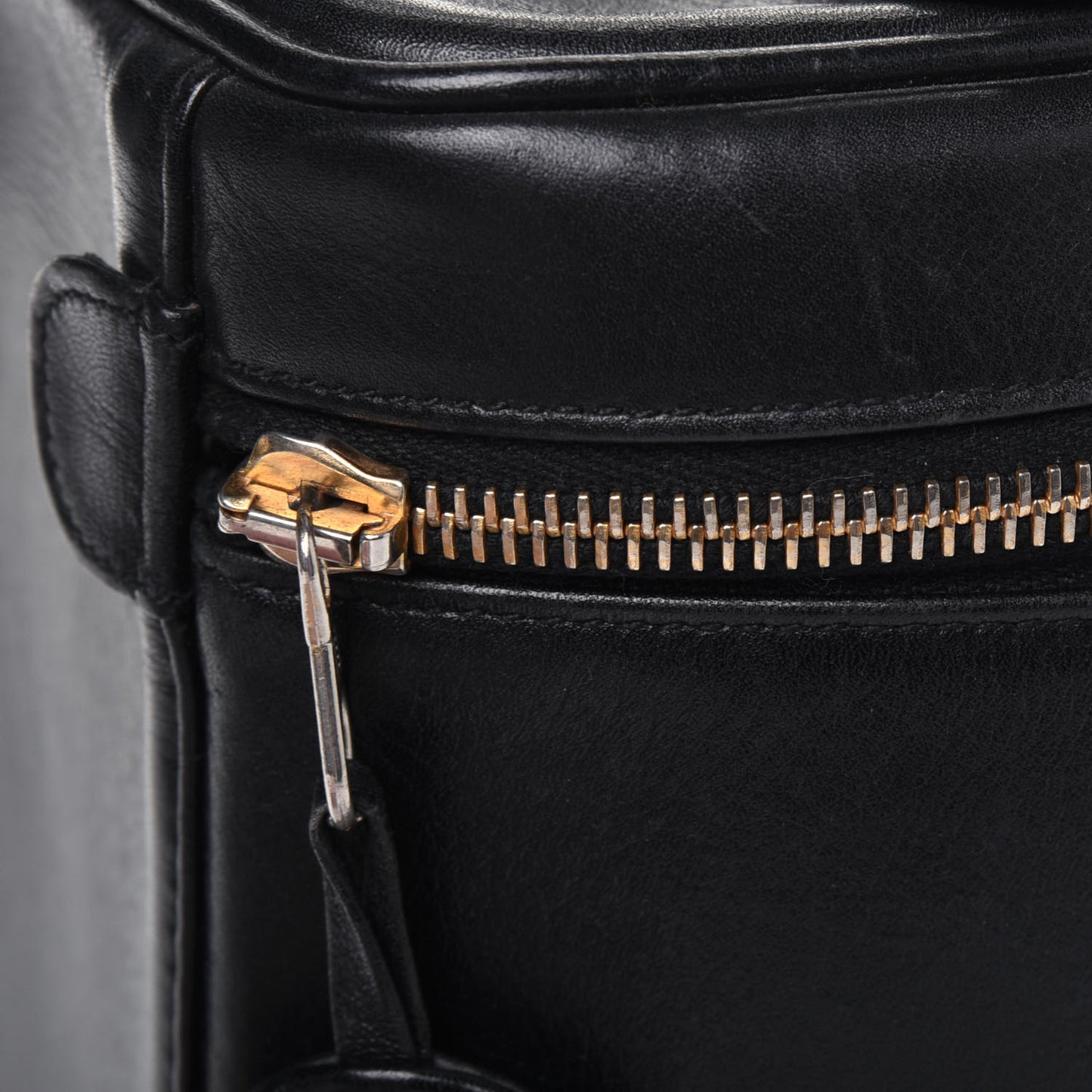 Lambskin Vanity Cosmetic Case Black