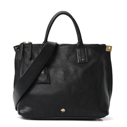 Mulberry Classic Grained Calfskin Small Alice Satchel Black 1 of 9