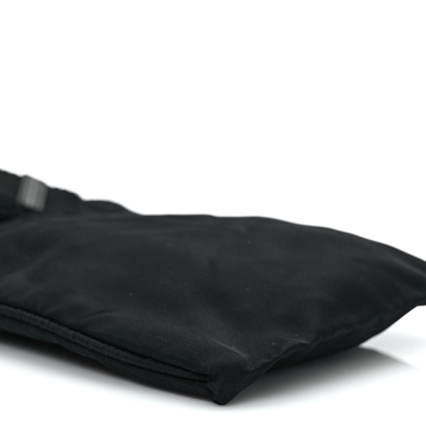Tessuto Nylon Flat Messenger Bag Black