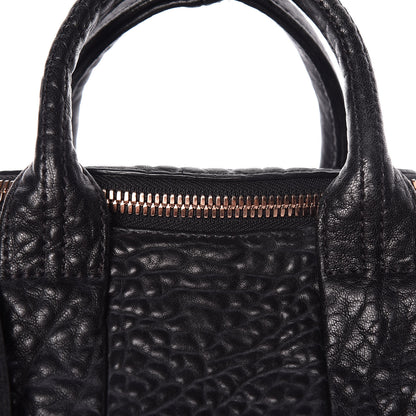 Alexander Wang Pebbled Lambskin Mini Rockie Black Rose Gold Hardware 11 of 11