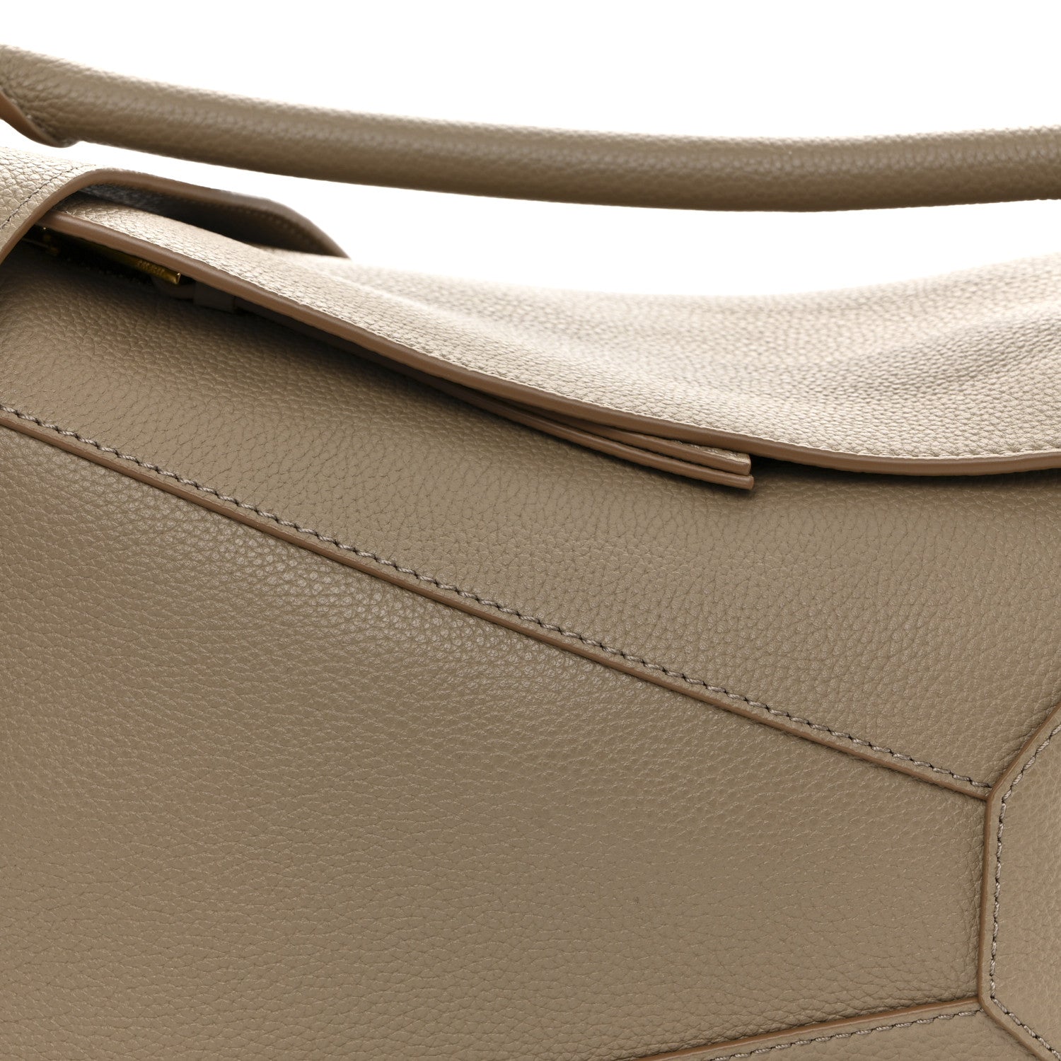 Loewe Grained Calfskin Small Puzzle Edge Bag Sand 8 of 10