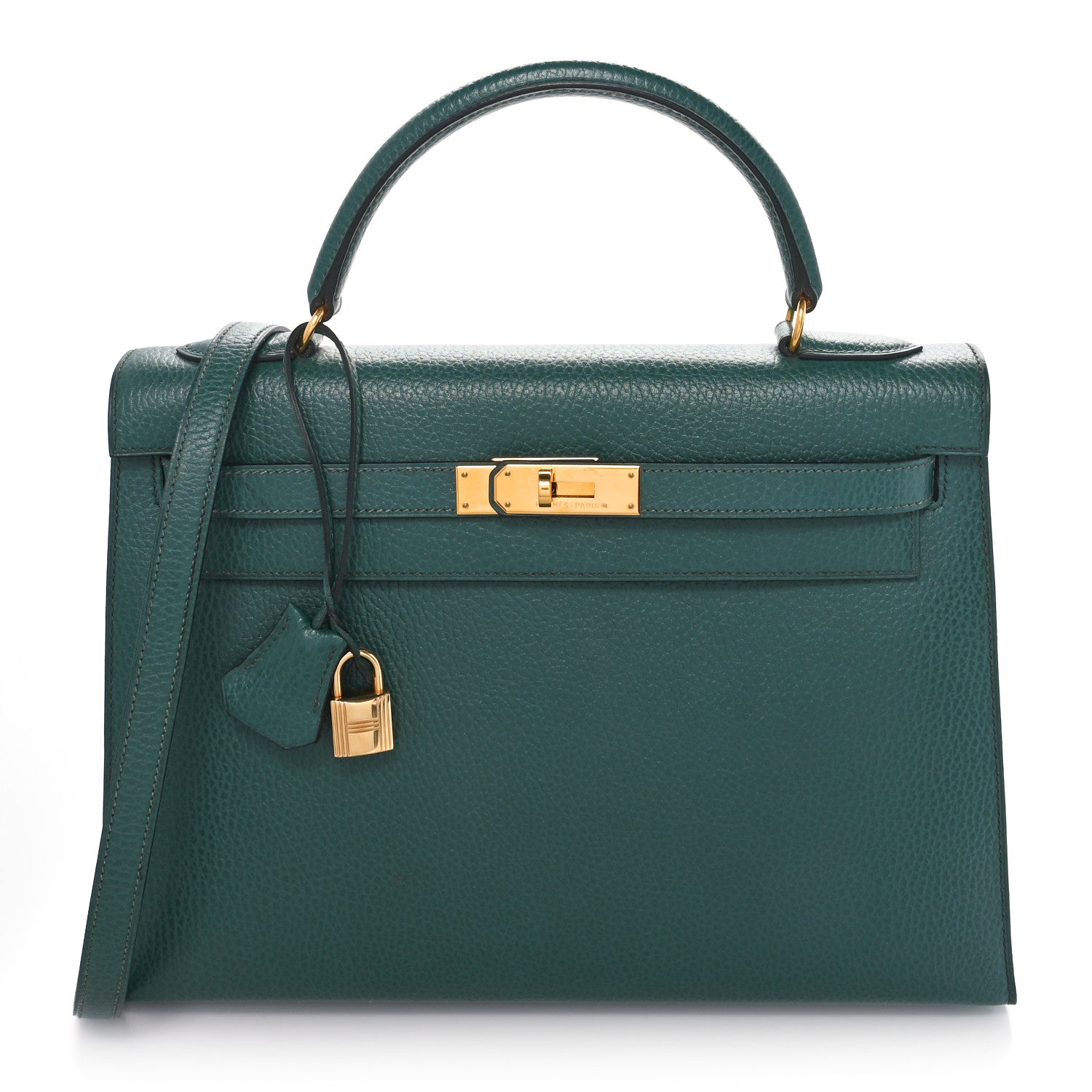 Hermes Ardennes Kelly Sellier 32 Vert Fonce 1 of 10