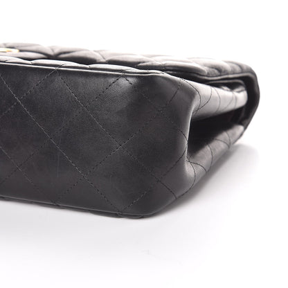 Chanel Lambskin Quilted Jumbo Double Flap Black 7 of 10