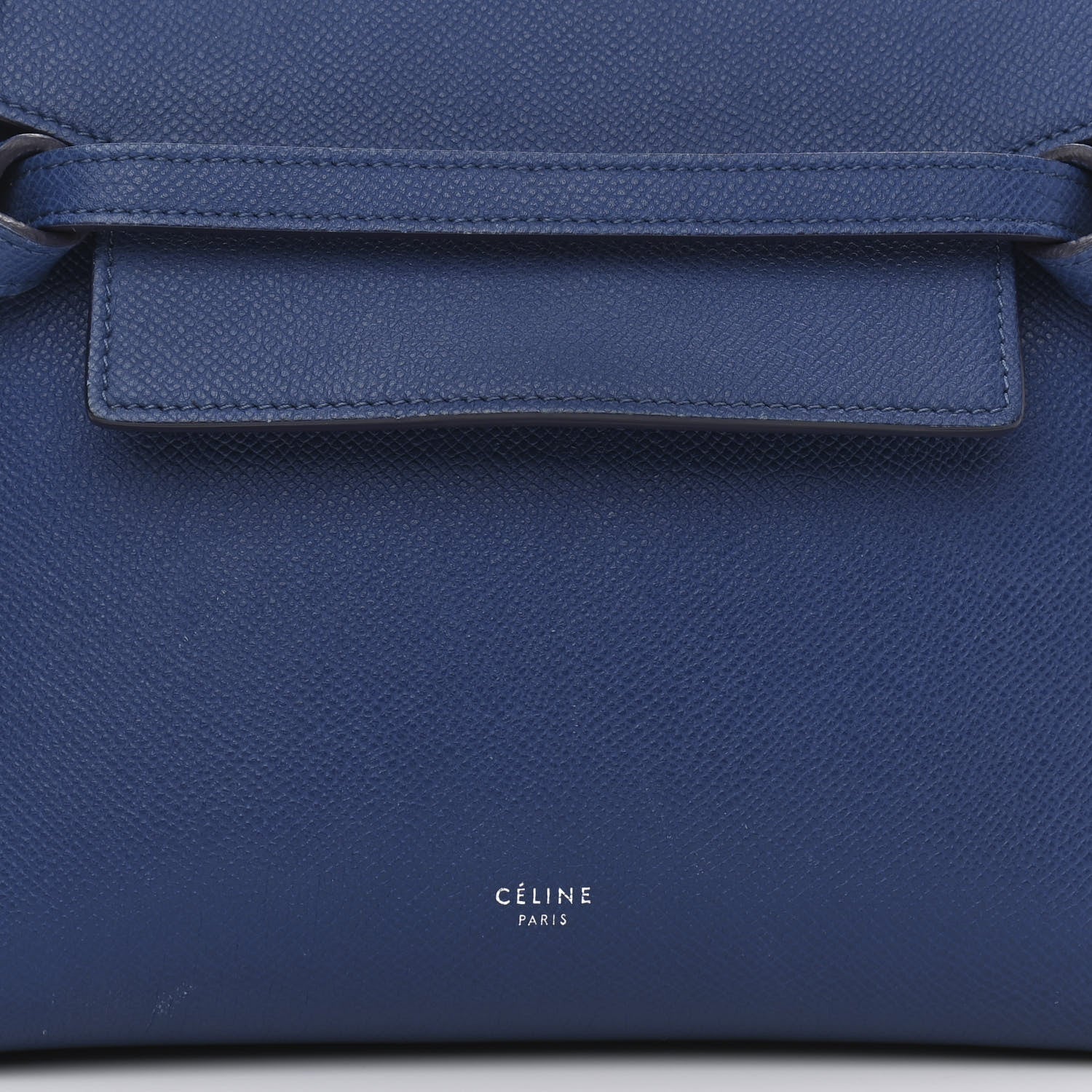Celine Grained Calfskin Micro Belt Bag Indigo 7 of 13