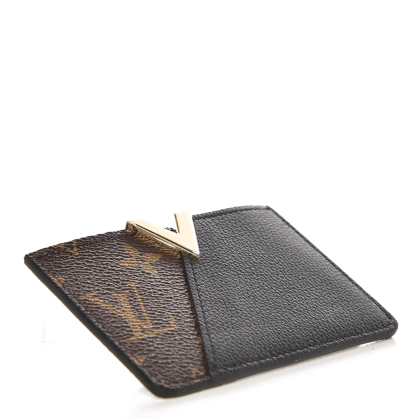 Monogram Calfskin Kimono Card Holder Black