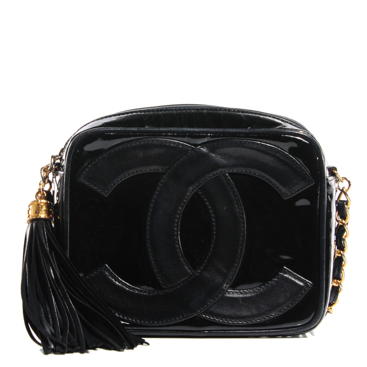 Chanel Patent CC Camera Case Black 1 of 6