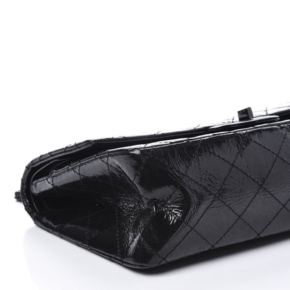 Chanel Distressed Patent Quilted 2.55 Reissue 226 Flap So Black 5 of 13