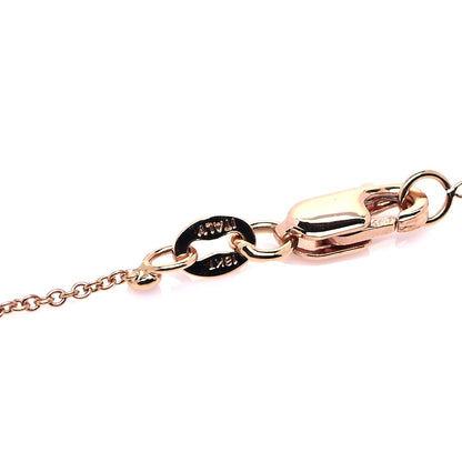 Roberto Coin 18K Rose Gold Diamond Tiny Treasures Initial F Pendant Necklace 4 of 5