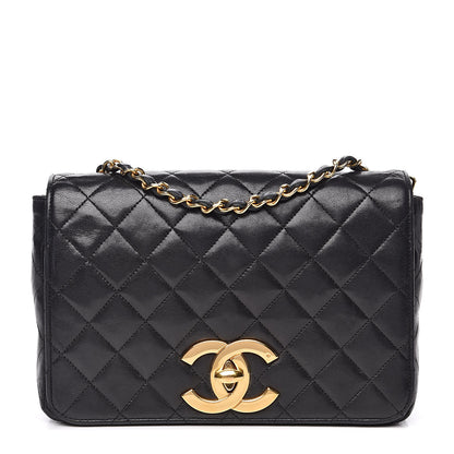 Chanel Lambskin Quilted Small Single Flap Black 1 of 17