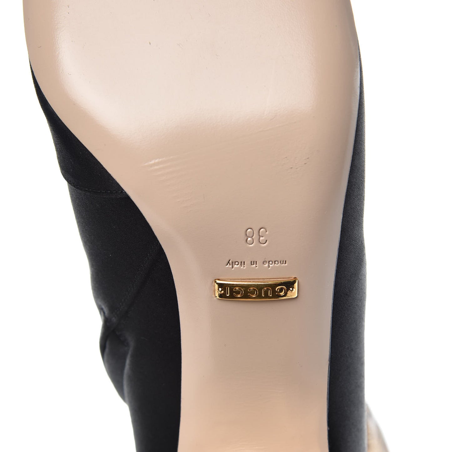 Silk Satin Malaga Kid Embroidered Candy Dragon Block-Heel Knee Boot 38 Black