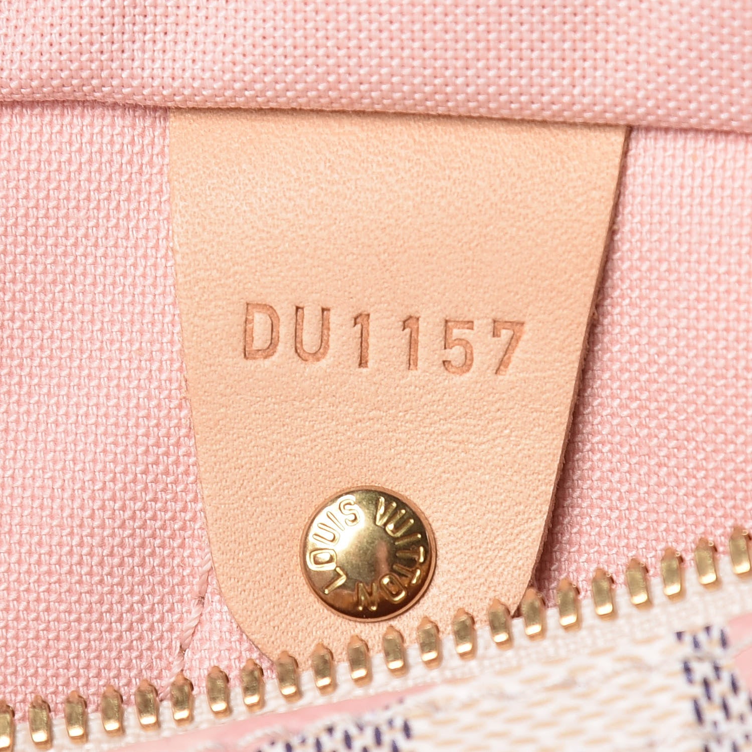Louis Vuitton Damier Azur Tahitienne Speedy Bandouliere 30 Rose Ballerine 7 of 9
