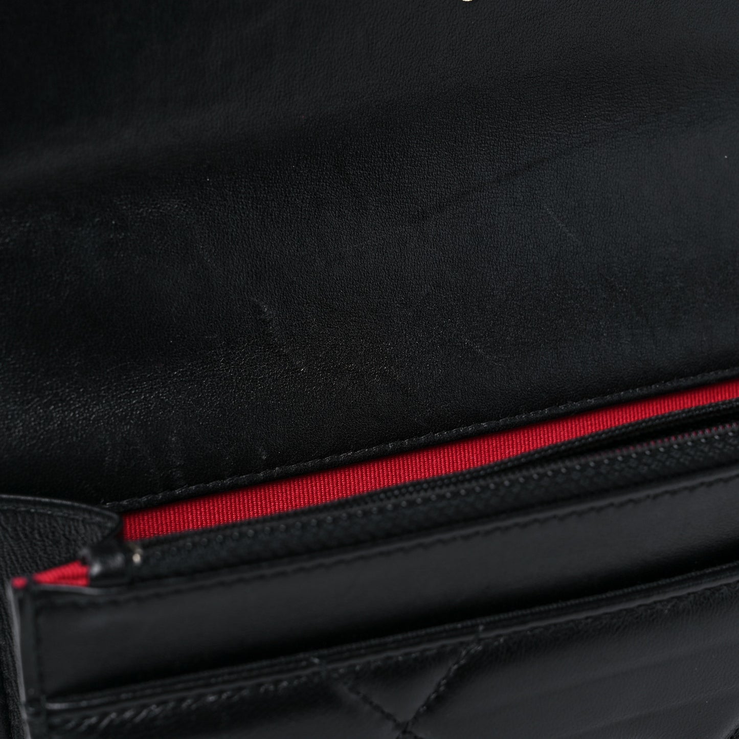 Lambskin Quilted Chanel 19 Wallet On Chain WOC Black