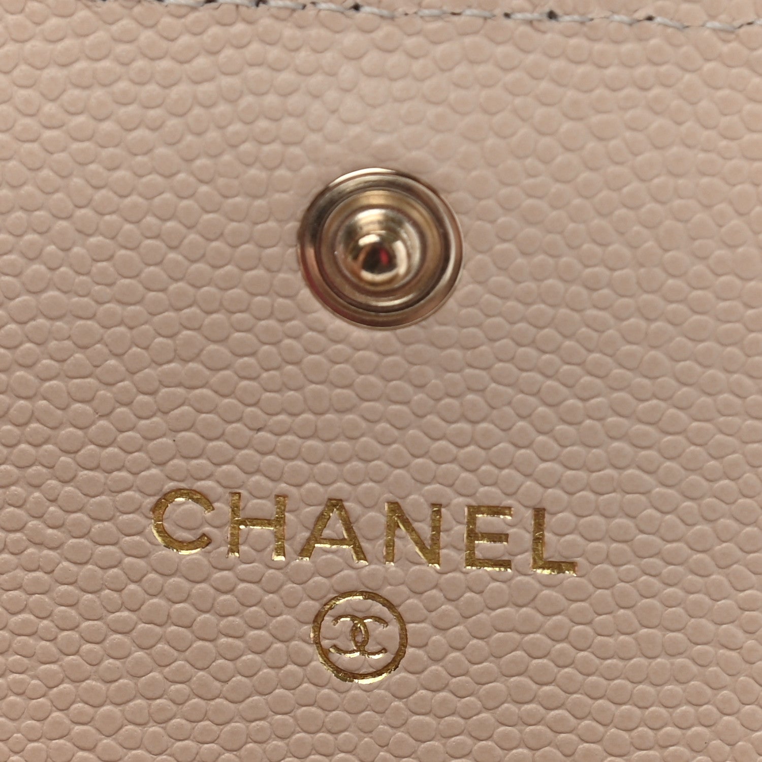 Chanel Caviar Pearl Quilted Coco Candy Wallet Beige 6 of 10
