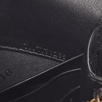 Burberry Calfskin Horseferry Check Henley Wallet On Chain Black 7 of 9