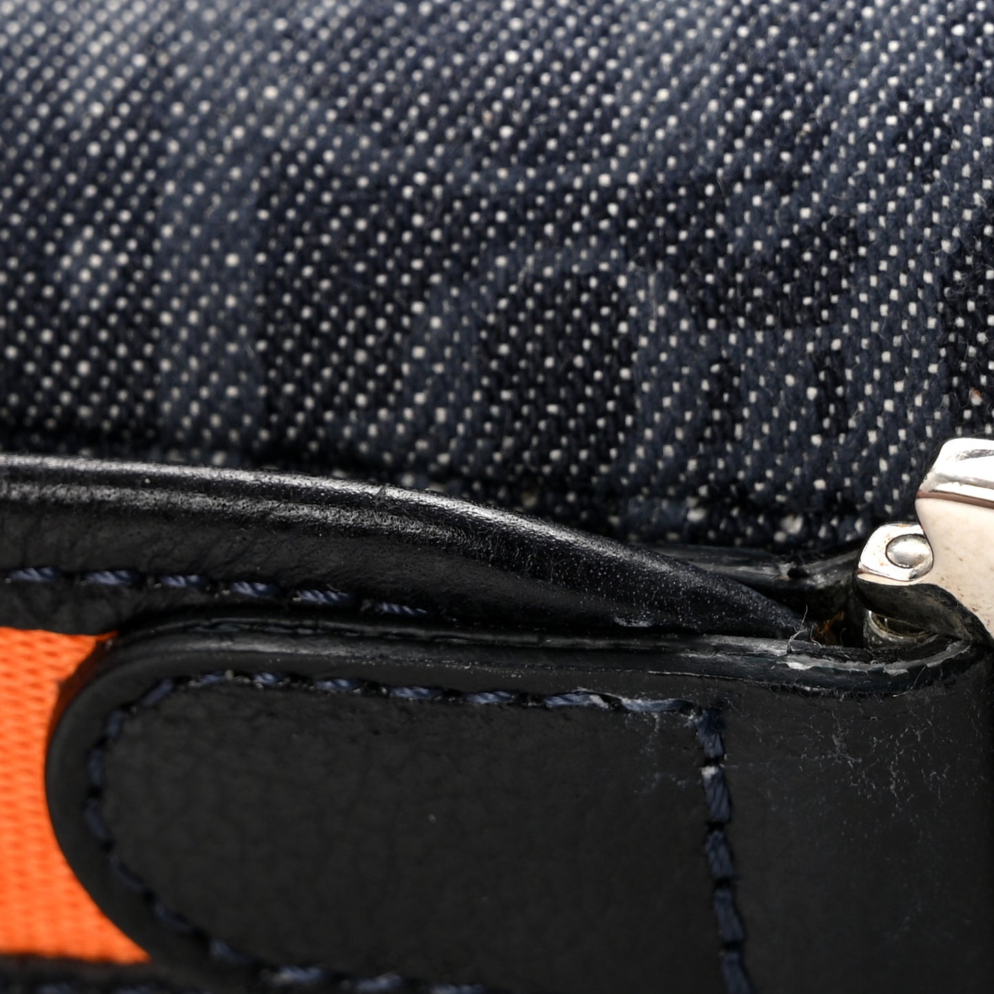 Denim Monogram Flight Saddle Bag
