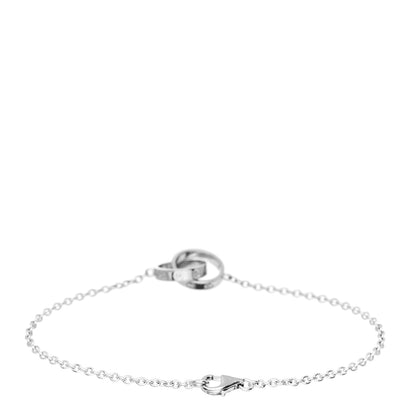 Cartier 18K White Gold Interlocking LOVE Bracelet 3 of 4