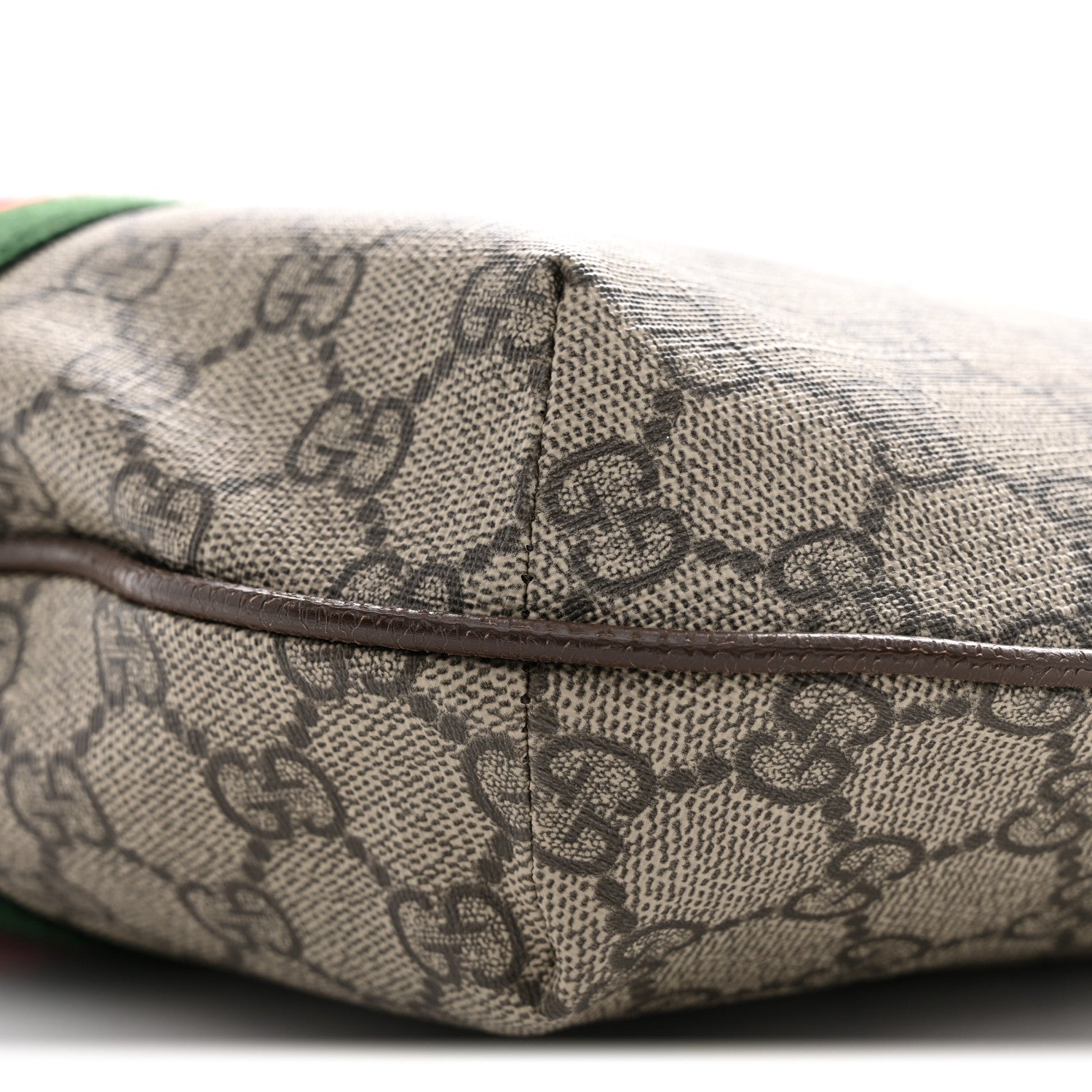 Gucci GG Supreme Monogram Web Small Ophidia Half Moon Hobo Brown 10 of 11
