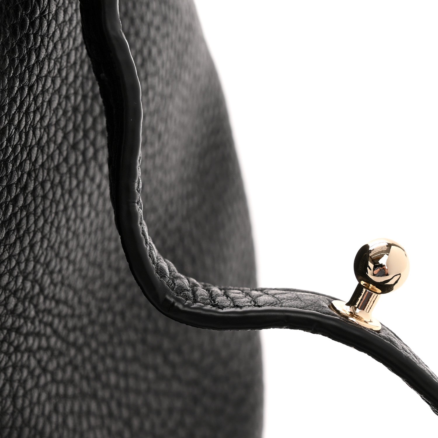 Alexander Wang Pebbled Lambskin Rockie Black Pale Gold Hardware