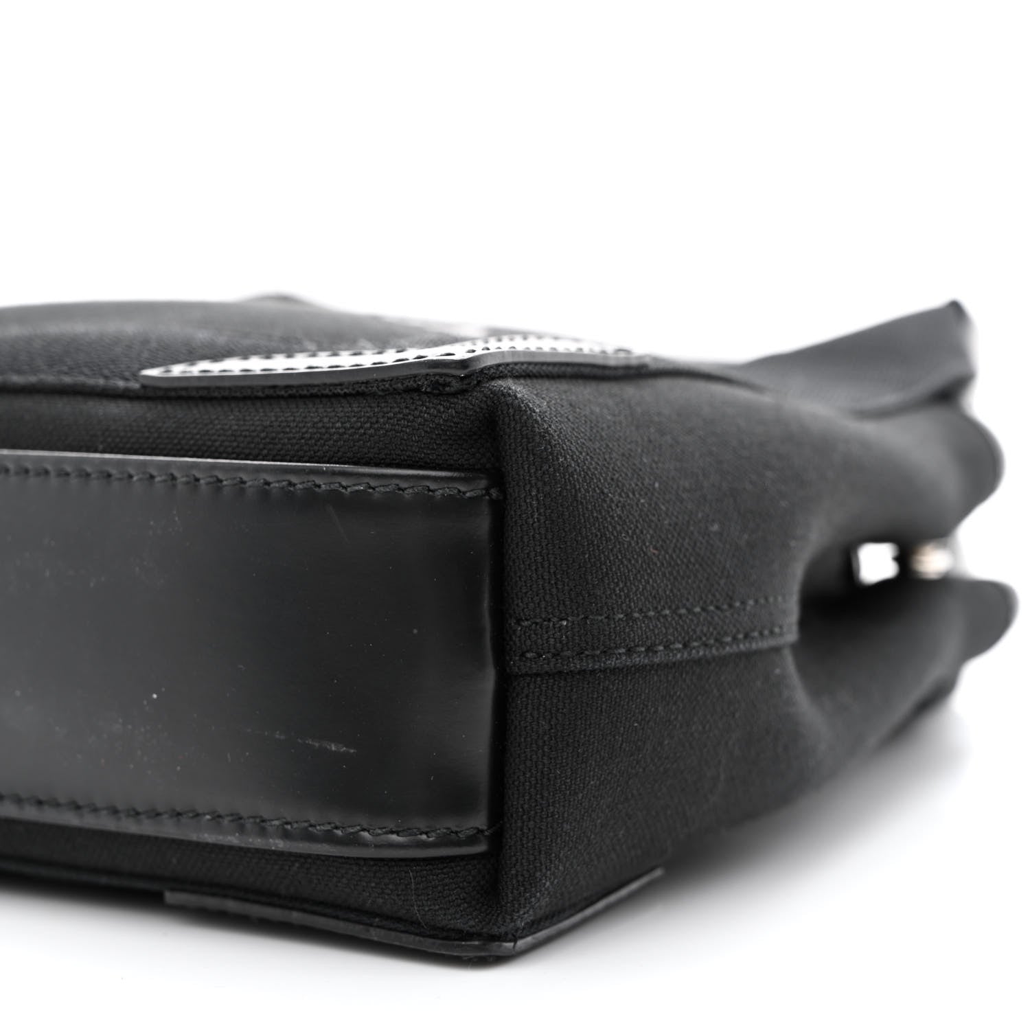 Balenciaga Cotton Canvas Calfskin Navy Cabas XS Black 12 of 12