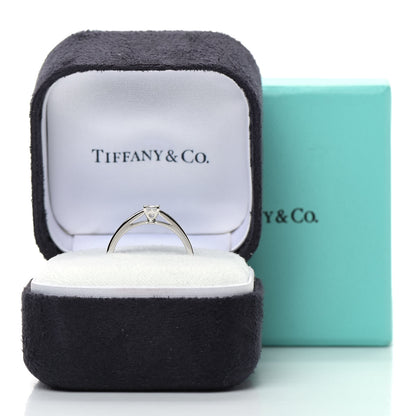 Tiffany Platinum Diamond .22ct Novo Princess Cut Engagement Ring 50 5.5 6 of 6