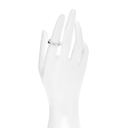 Tiffany Platinum Diamond Logo Band Ring 54 7 2 of 5