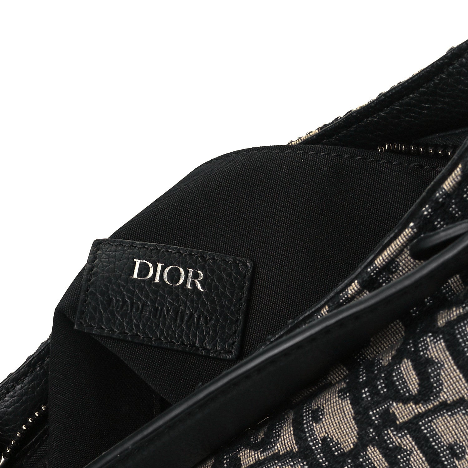 Christian Dior Oblique Mini Soft Saddle Bag Beige Black 8 of 8