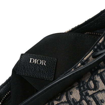 Christian Dior Oblique Mini Soft Saddle Bag Beige Black 8 of 8