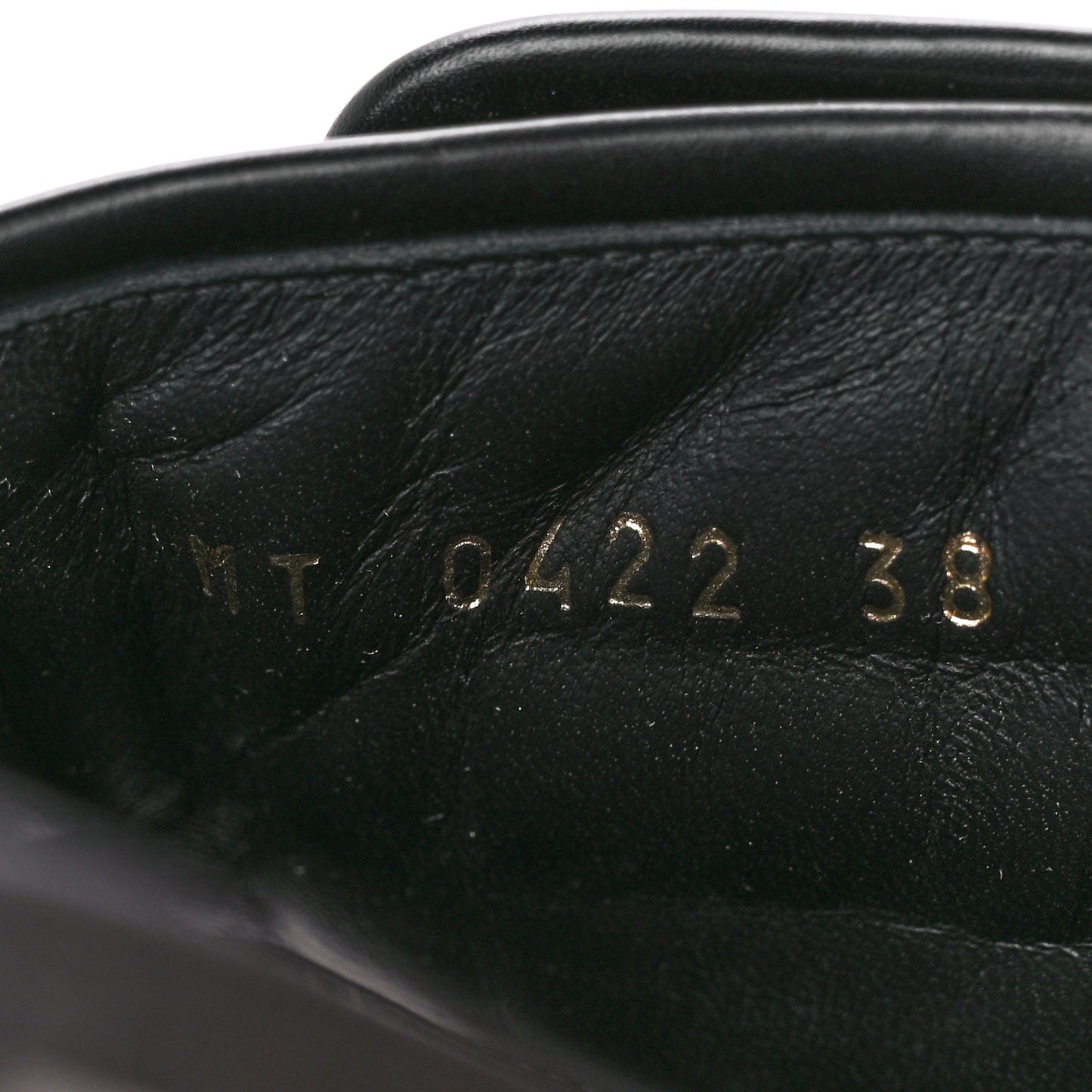 Calfskin Cannage Dio(r)evolution Slide Sandals 38 Black
