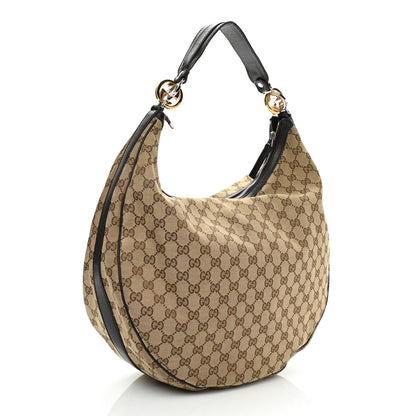 Gucci Monogram Large GG Twins Hobo Dark Brown 3 of 13