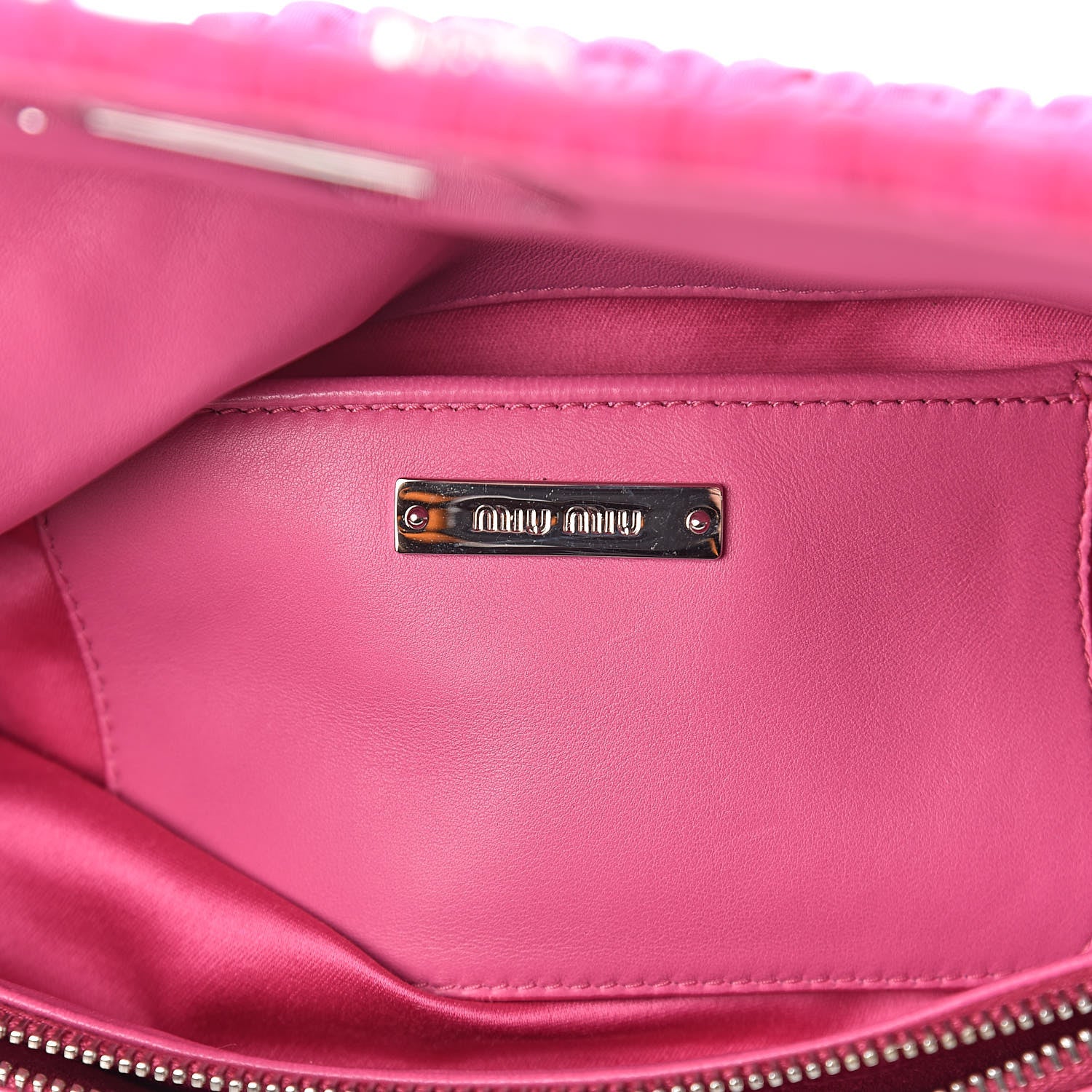 Miu Miu Faille Matelasse Crystal Flap Clutch Pink 6 of 10