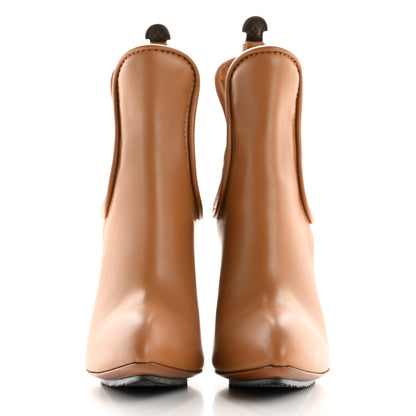 Louis Vuitton Calfskin Legacy Ankle Boot 39 Camel Brown 3 of 13