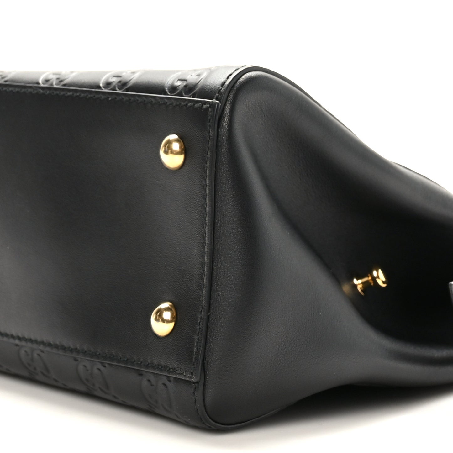Guccissima Signature Medium Shoulder Tote Bag Black