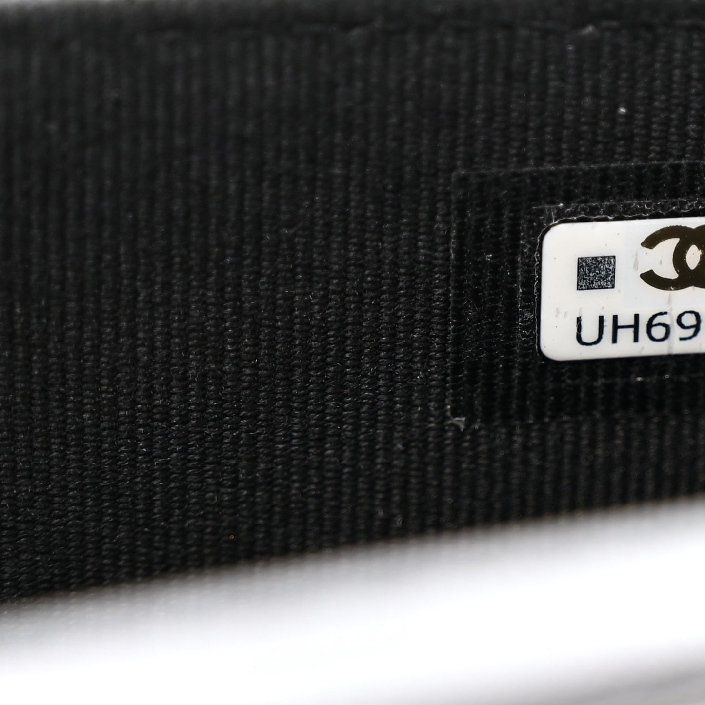 Lambskin Quilted CC Enamel Mini Belt Bag Black