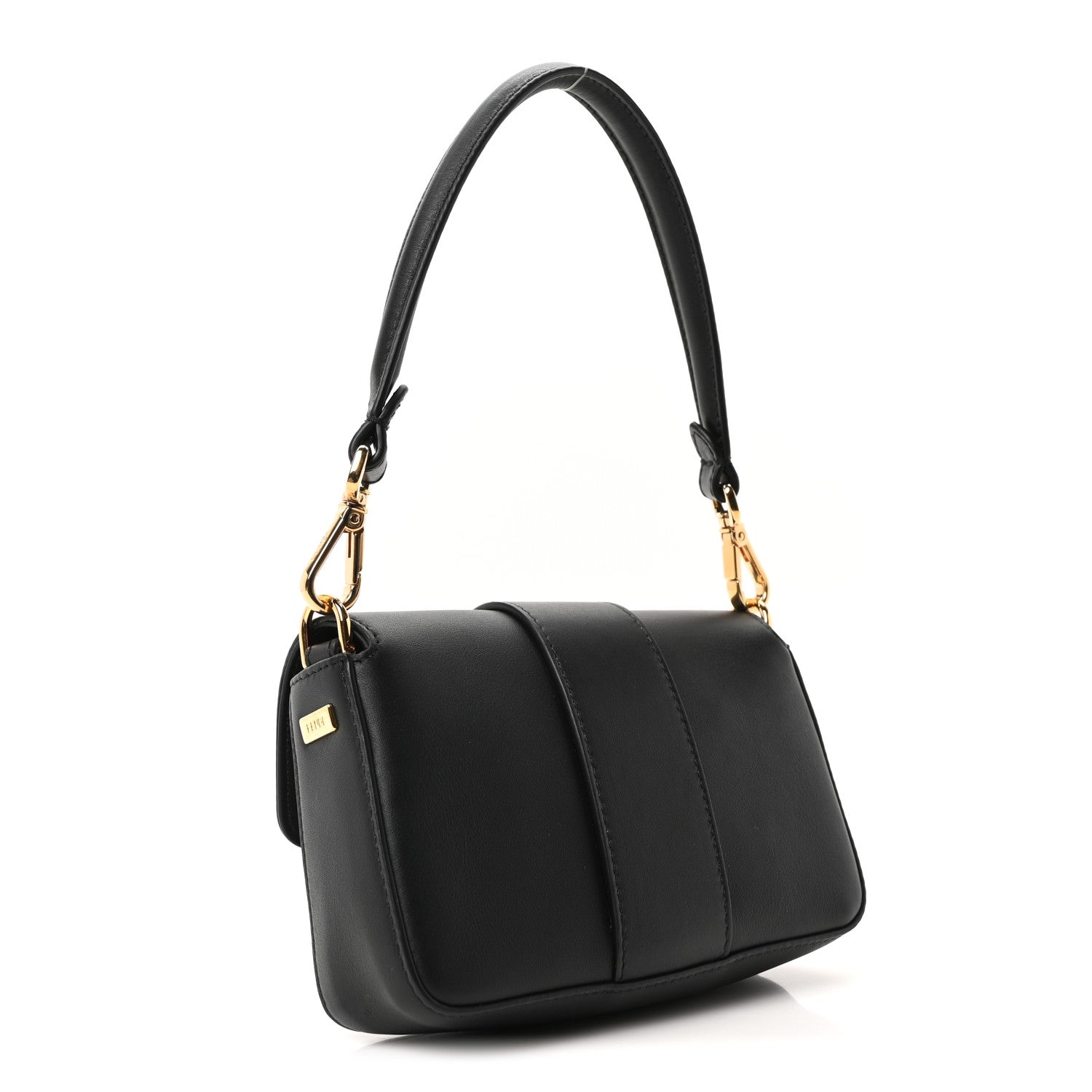 Fendi X VERSACE Vitello Seta Fendace Mini Brooch Baguette Black 3 of 9