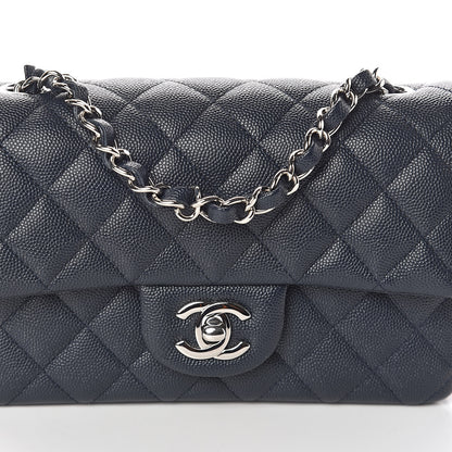 Chanel Caviar Quilted Mini Rectangular Flap Navy 5 of 11