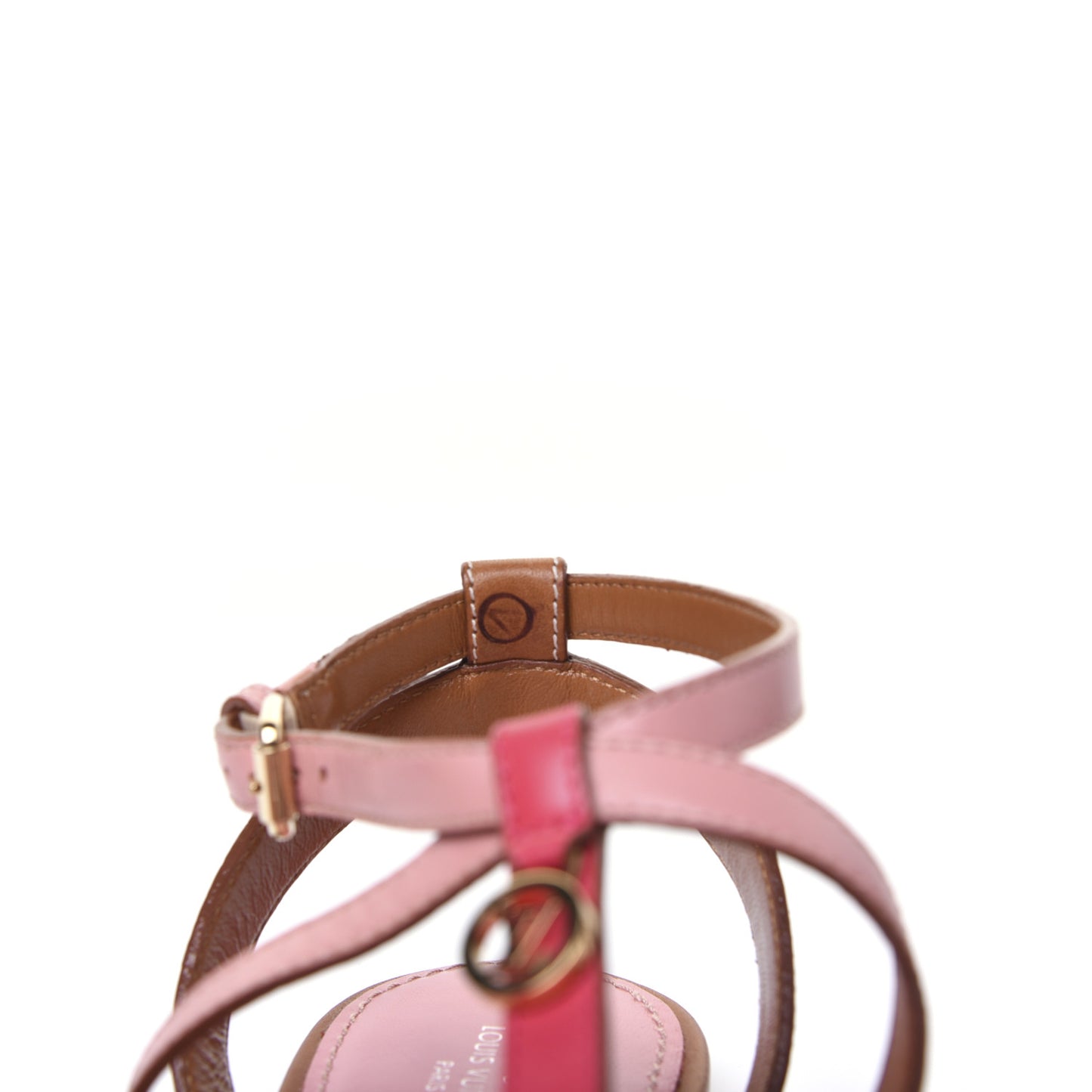 Calfskin Farenheit Flat Sandals 37 Pink