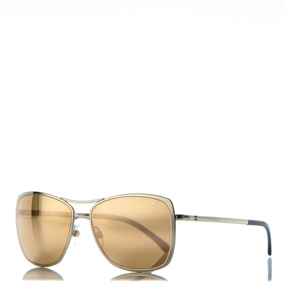 Chanel Metal Pilot Summer Sunglasses 4224 Gold 1 of 8
